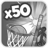 Make 50 bank shots