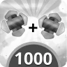Gabungkan 2 elemen khusus 1000 kali