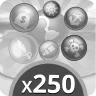 Gabungkan 7 bola 250 kali