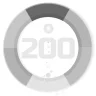 Bounce 200 times on the red