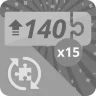 Done 15 puzzles of 140 rotating pieces