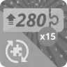 Done 15 puzzles of 280 rotating pieces