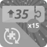 Done 15 puzzles of 35 rotating pieces