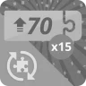 Done 15 puzzles of 70 rotating pieces