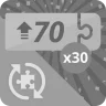 Done 30 puzzles of 70 rotating pieces