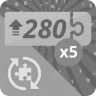 Done 5 puzzles of 280 rotating pieces