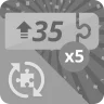 Done 5 puzzles of 35 rotating pieces