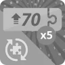 Done 5 puzzles of 70 rotating pieces