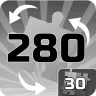 Done 30 puzzles of 280 rotating pieces