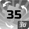Done 30 puzzles of 35 rotating pieces