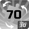 Done 30 puzzles of 70 rotating pieces