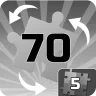 Done 5 puzzles of 70 rotating pieces