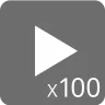Play 100 times on easy