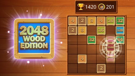 2048 Wooden Edition Gameplay