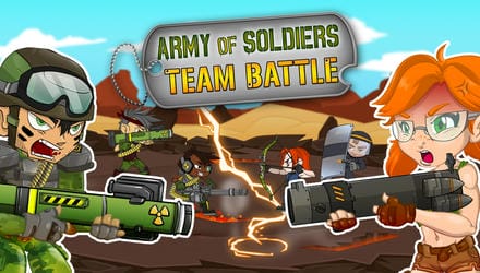 Army of soldiers : Team Battle Gameplay Video