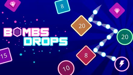 Bombs Drops - Physics balls Gameplay Video