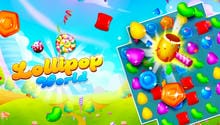 Lollipop World : match 3 mania