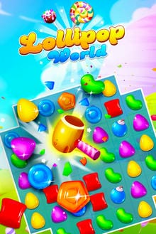 Lollipop World : match 3 mania