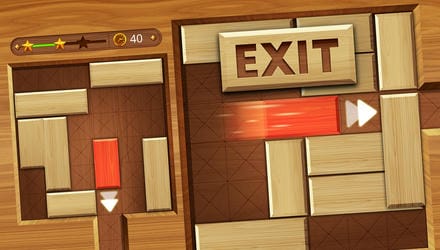 EXIT : unblock red wood block Gameplay Video