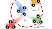 Fidget spinner: 4 players game