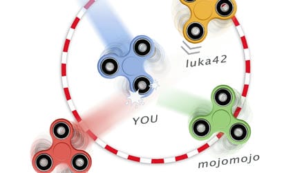Fidget spinner multiplayers Gameplay