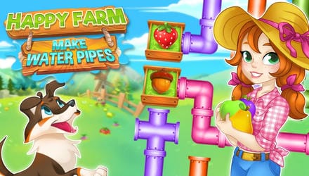 Happy farm : make water pipes Gameplay