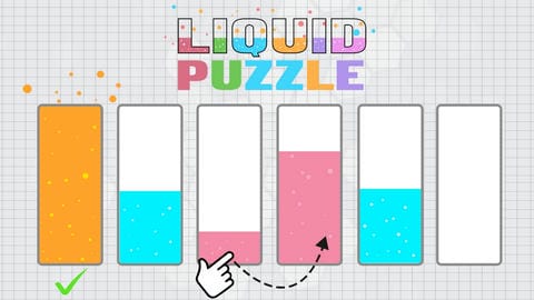 Liquid puzzle : sort the color