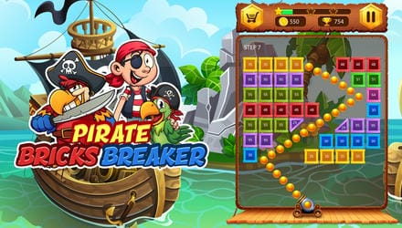 Pirate Bricks Breaker Gameplay Video