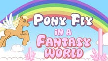 Pony fly in a fantasy world