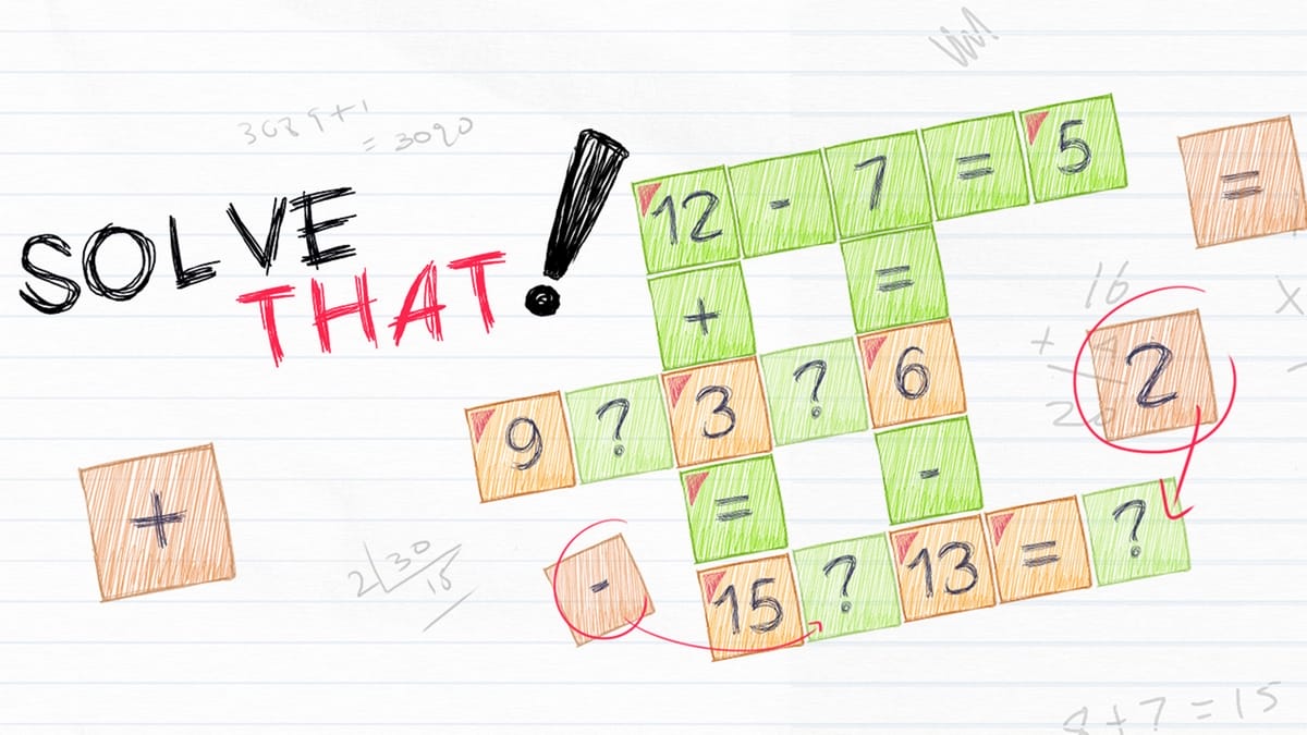 Solve that ! The game Trailer