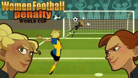 Women football penalty Gameplay
