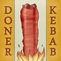 Doner Kebab :  salad, tomato